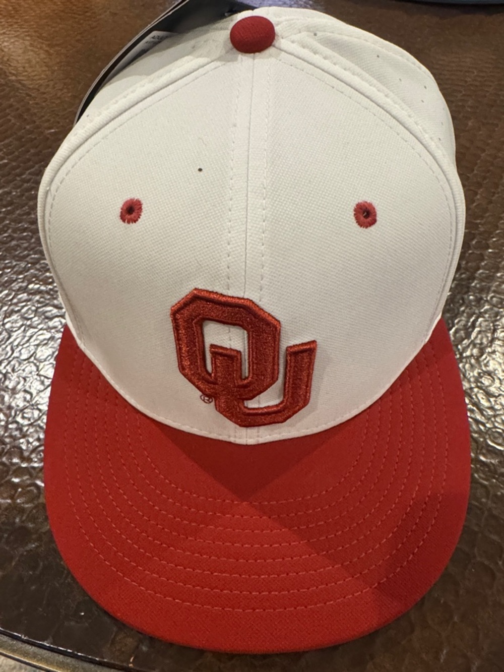 Ohio State Fitted Nike Red and White Baseball Hat size 7 1/2